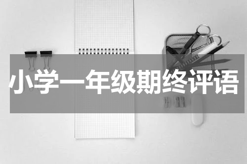 小学一年级期终评语