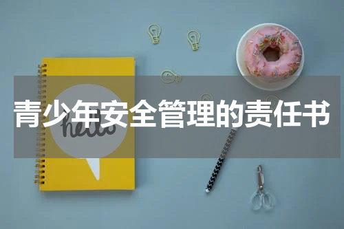 青少年安全管理的责任书