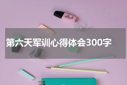 第六天军训心得体会300字