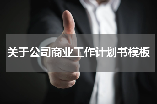 关于公司商业工作计划书模板