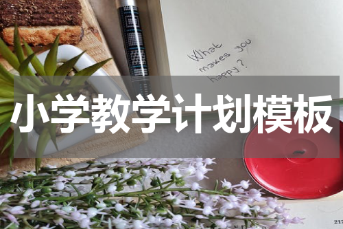 小学教学计划模板