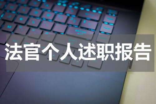 法官个人述职报告
