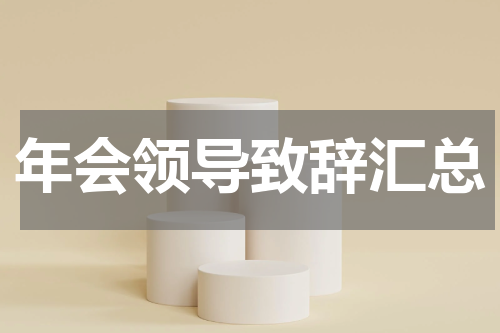 年会领导致辞汇总