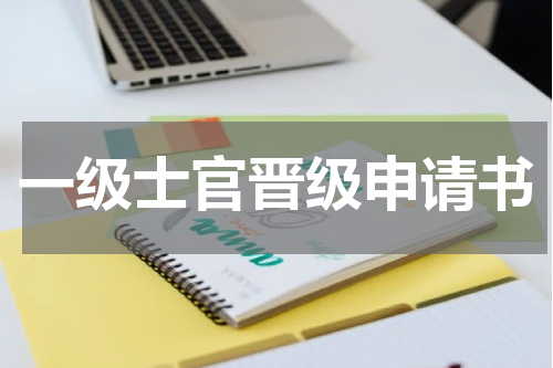 一级士官晋级申请书
