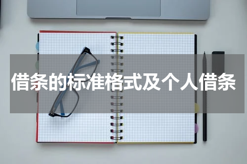 借条的标准格式及个人借条