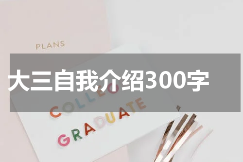 大三自我介绍300字
