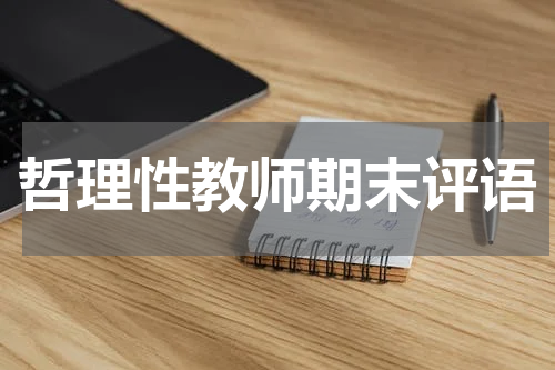 哲理性教师期末评语