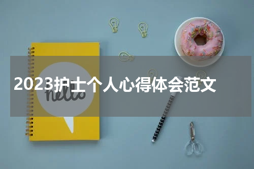 2023护士个人心得体会范文
