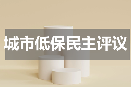 城市低保民主评议