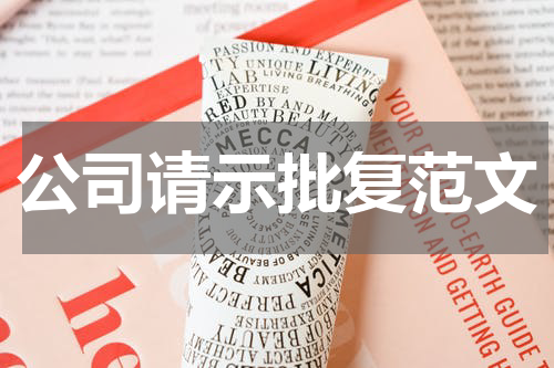 公司请示批复范文