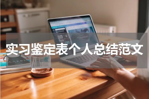 实习鉴定表个人总结范文
