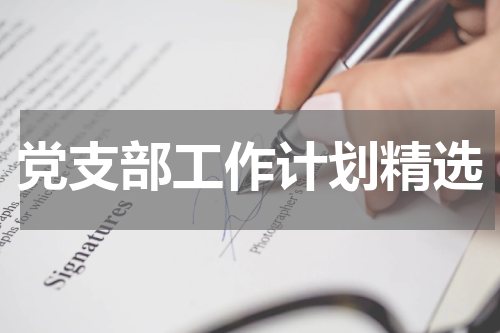 党支部工作计划精选
