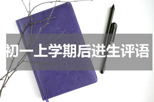 初一上学期后进生评语