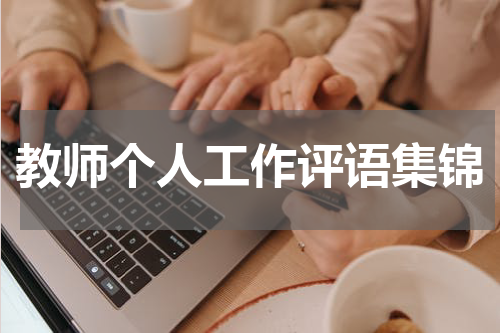 教师个人工作评语集锦