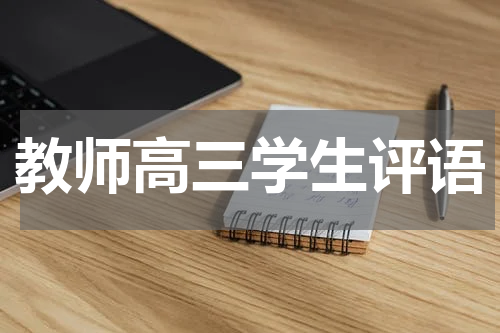 教师高三学生评语