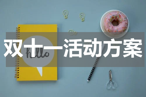 双十一活动方案