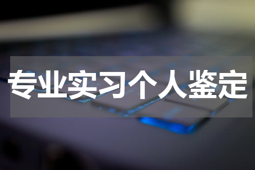 专业实习个人鉴定