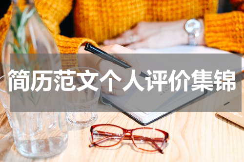 简历范文个人评价集锦