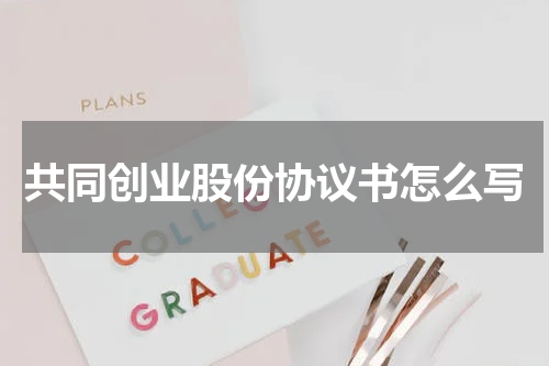 共同创业股份协议书怎么写