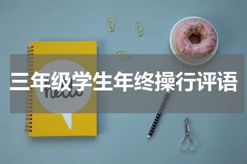 三年级学生年终操行评语