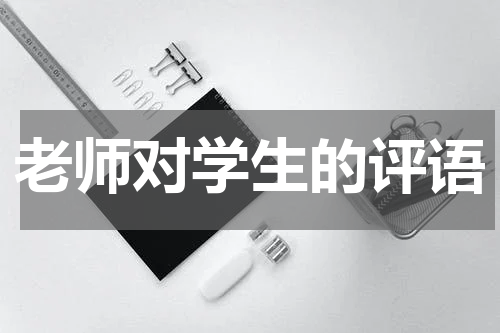 老师对学生的评语
