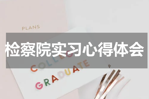 检察院实习心得体会
