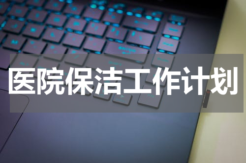 医院保洁工作计划