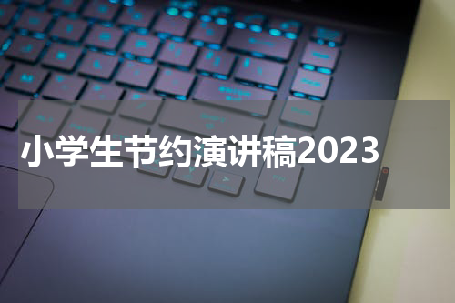 小学生节约演讲稿2023
