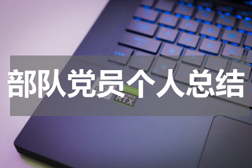 部队党员个人总结