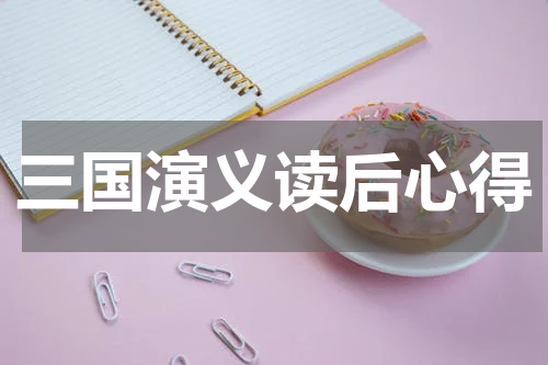 三国演义读后心得