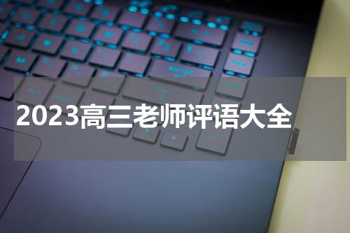 2023高三老师评语大全