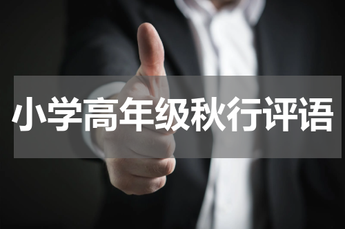 小学高年级秋行评语
