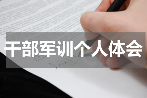 干部军训个人体会