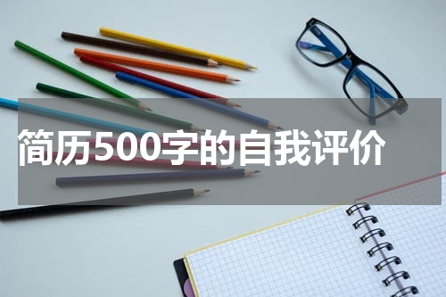 简历500字的自我评价