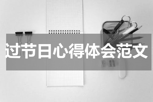 过节日心得体会范文