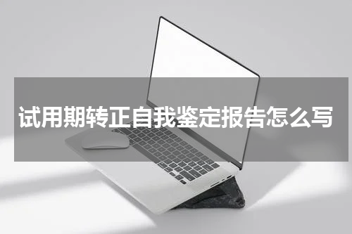 试用期转正自我鉴定报告怎么写