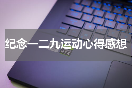 纪念一二九运动心得感想