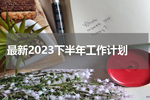 最新2023下半年工作计划