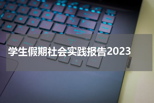 学生假期社会实践报告2023
