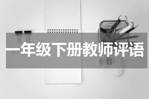 一年级下册教师评语