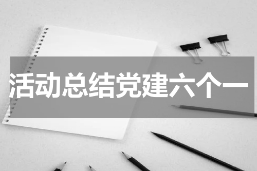 活动总结党建六个一