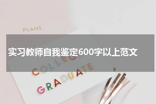 实习教师自我鉴定600字以上范文