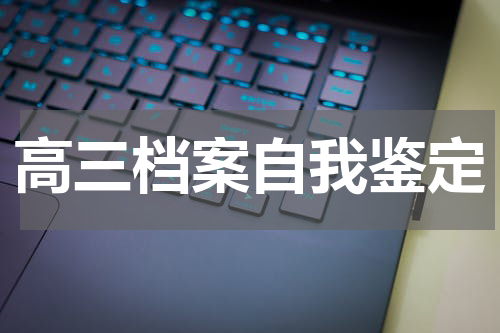 高三档案自我鉴定