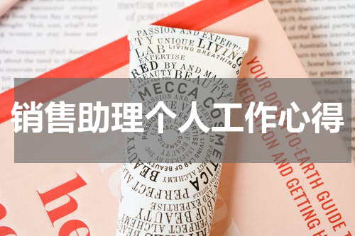 销售助理个人工作心得