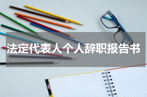 法定代表人个人辞职报告书