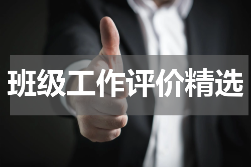 班级工作评价精选