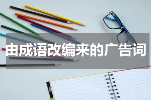 由成语改编来的广告词