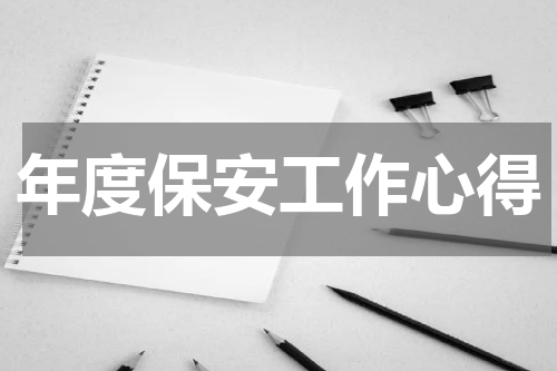 年度保安工作心得