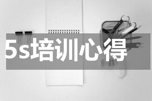5s培训心得