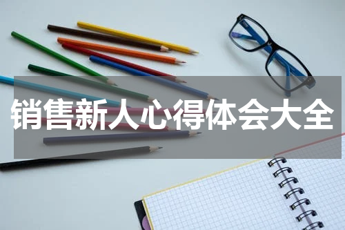 销售新人心得体会大全
